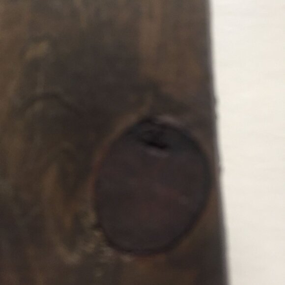 Vintage 1970's Handmade Artichoke Relief Folk Art On Wood Wall Sculpture Signed - Picture 9 of 10